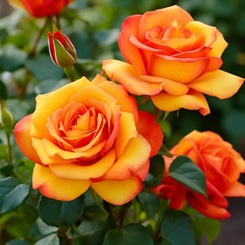 Orange Rose Plant Live