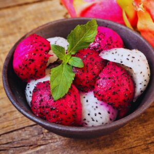 Alternative view of Red Dragon Fruit Plant Pot