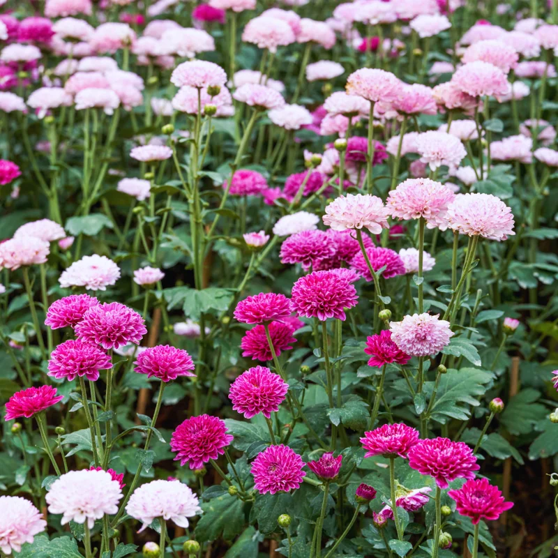 Live Chrysanthemum Flower Plants Well Rooted, 2 Purple Chrysanthemum Plants Live
