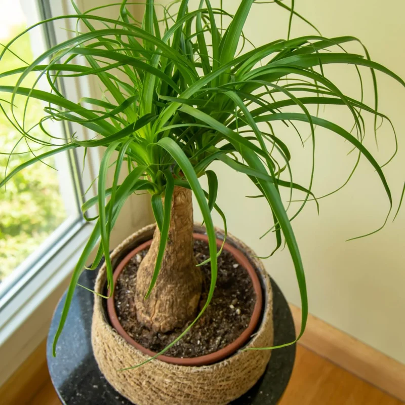 Ponytail Palm Plants 12 to 16 Inc Tall, Bonsai Palm Live Tree in 4 Inc Tall Potted, Houseplant Beaucarnea Recurvata, Easy to Grow Live Indoor Plant in Indoors Garden