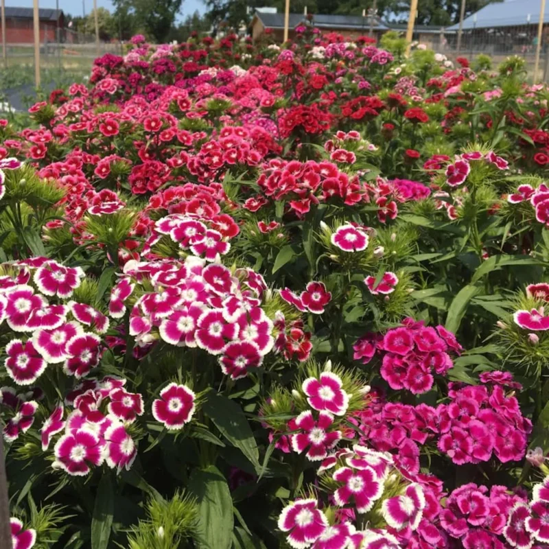 Dianthus Plants Set - Live Fragrant Groundcover - Multi-Color Blooms