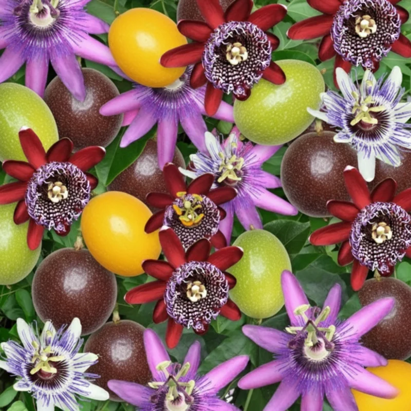 Abundant Bloom Passion Flower Plants - Live Passiflora Vines, 5-9" Tall, Perennial, Fragrant