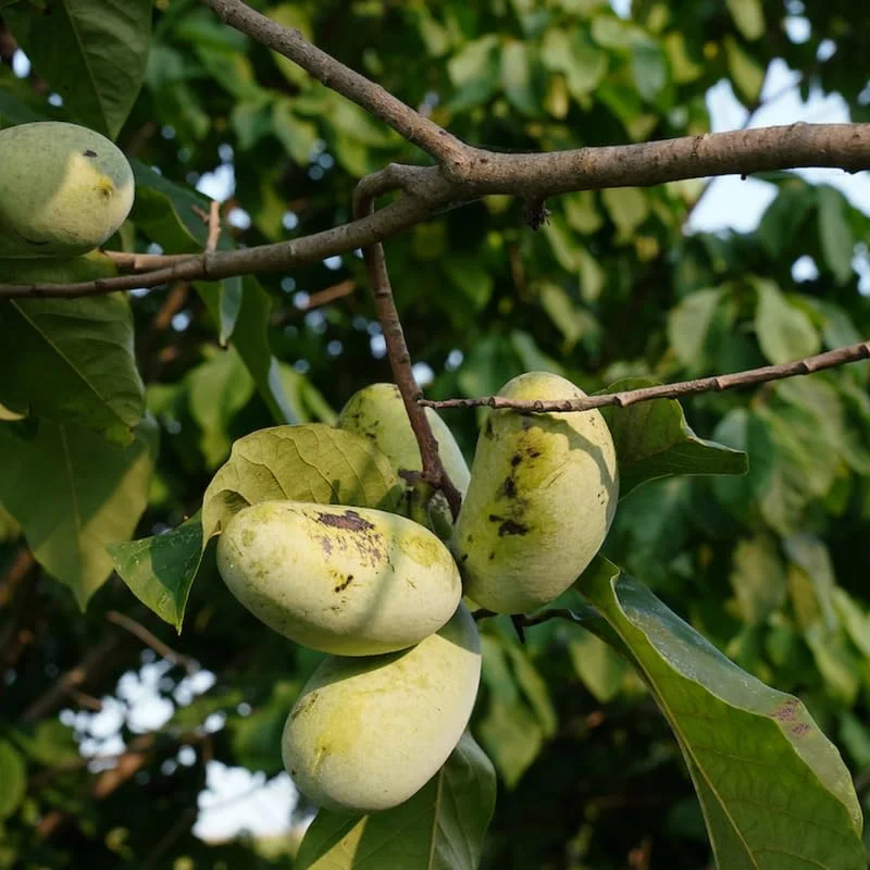 2 Pawpaw Trees, Paw Paw Plants, Indian Banana Paw Paw for Planting, 5-6" Tall in Pot
