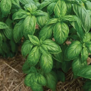 6 Sweet Basil Plants Live, Basil Live Plant, 3 to 5 Inc Tall, Large Leaf Basil Plants, Basil Herb Plant Indoors Outdoors