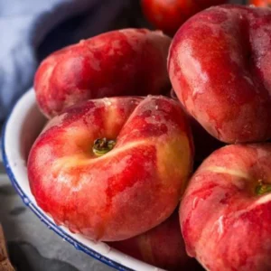 Donut Peach Tree Live Plant, 2-3 Feet Tall, Fruit-Bearing Peach Tree for Planting, Cold-Hardy, Full Sun, Zones 5-9