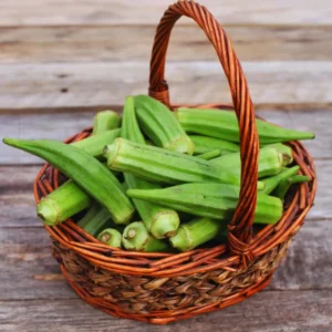Green Okra Seeds, Spineless Okra Seeds, Vegetable Seeds For Planting Outdoor Indoors, 400 Seeds