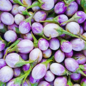 100 Eggplants Seeds, Small White Purple Eggplants Seeds For Planting Outdoor, Eggplants Vegetable Seeds