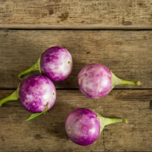 100 Eggplants Seeds, Small White Purple Eggplants Seeds For Planting Outdoor, Eggplants Vegetable Seeds