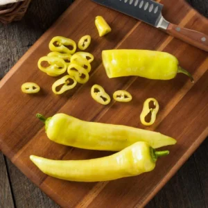 50 Pepper Seeds for Planting Outdoors, High Germination Rate, Non GMO, Heirloom Seeds - Sweet Banana Seeds