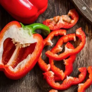 50 Pepper Seeds for Planting Outdoors, High Germination Rate, Non GMO, Heirloom Seeds - Red Bell Pepper Seeds