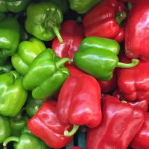 50 Pepper Seeds for Planting Outdoors, High Germination Rate, Non GMO, Heirloom Seeds - Red Bell Pepper Seeds