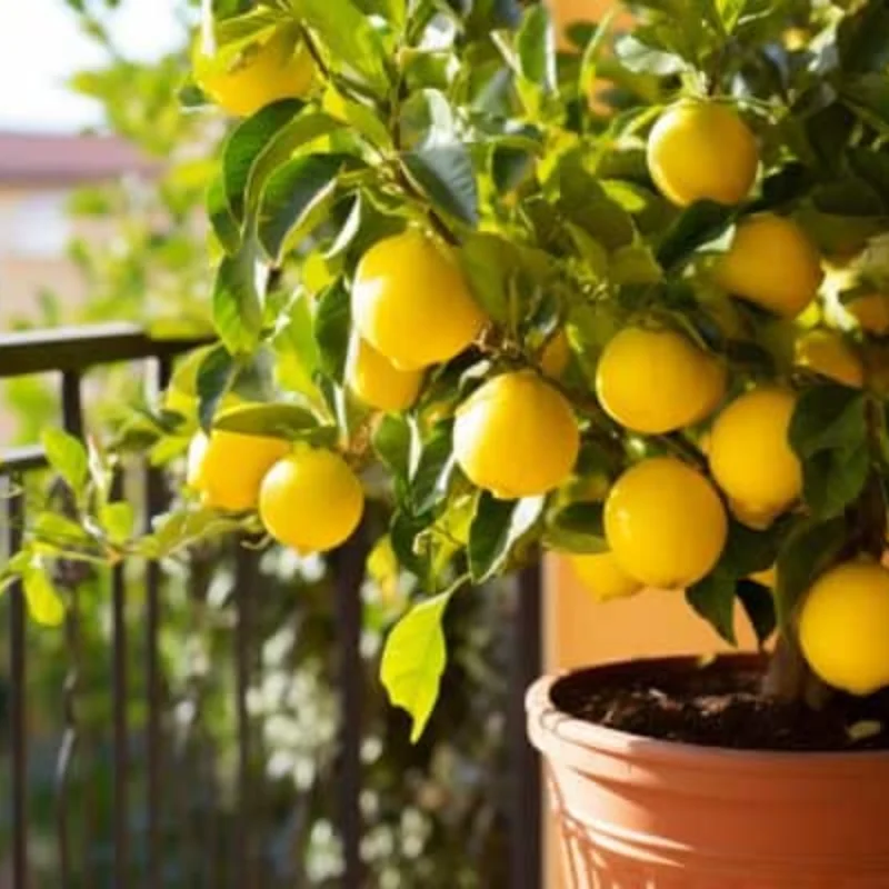 Pink Eureka Lemon Plant for Planting, 3 to 4 Inch Tall, Potted, Pink Eureka Lemon Tree