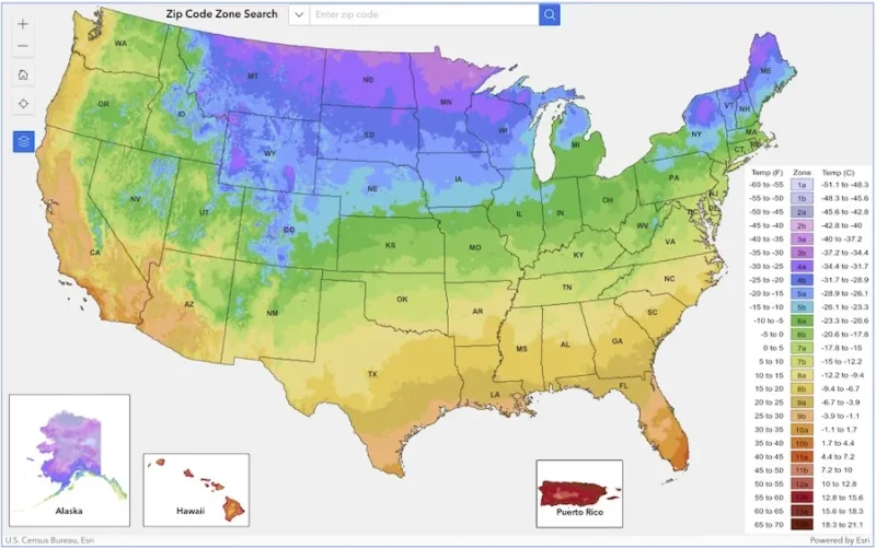 usda hardiness zones