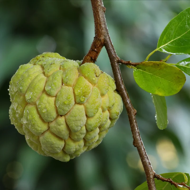 Sugar Apple Plant - 8-12 inch Annona Squamosa Seedling in 3.5" Pot