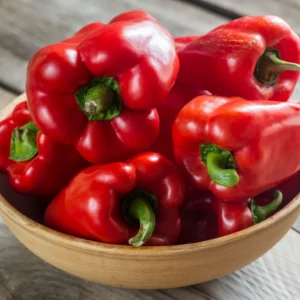 Bell Pepper Seeds - Sweet Big Red Vegetable Seeds for Home Garden Planting