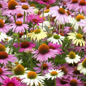 Assorted Coneflower Plant - Echinacea Live Flowering Plants, 5 Inch Tall, Garden Ready