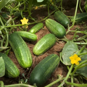 Green Cucumber Plants Live - 2 Pack Vegetable Plants - 4-5 Inch Tall