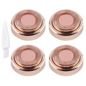 4PCS Facial Hair Remover Replacement Heads Facial Hair Removal Tool for Women, 18K Gold-Plated Rose Gold, First Generation
