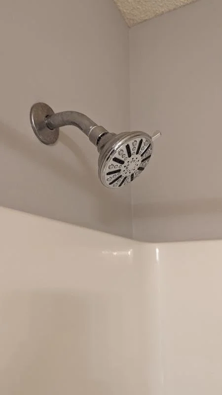 3-Spray Patterns 3.5 in. Single Wall Mount Fixed Shower Head in Sleek Chrome Finish