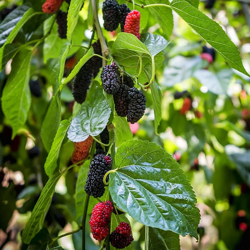 Everbearing Mulberry Plant - Live Fruit Tree 3-4 ft Potted