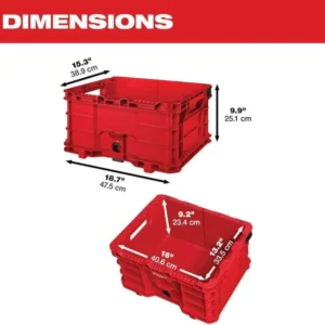 For Milwaukee 48-22-8440 PACKOUT Impact Resistant Tool Storage System Crate