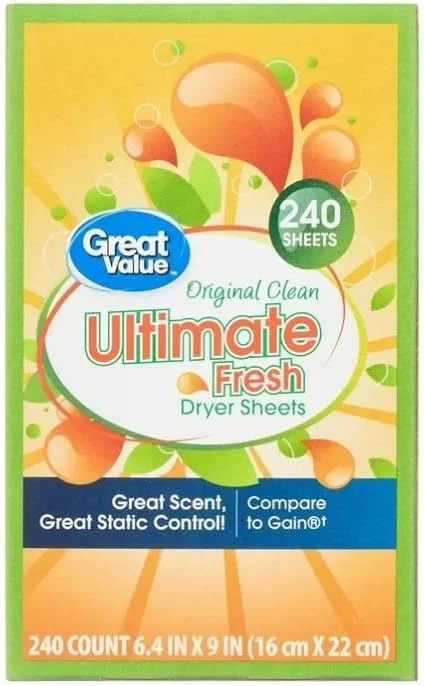 Ultimate Fresh Dryer Sheets, Original Clean, 240 Count