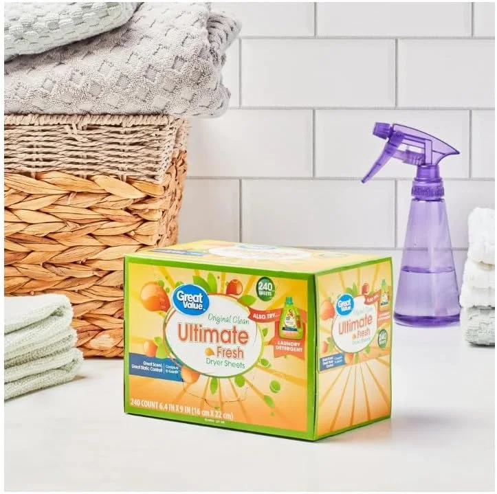 Ultimate Fresh Dryer Sheets, Original Clean, 240 Count