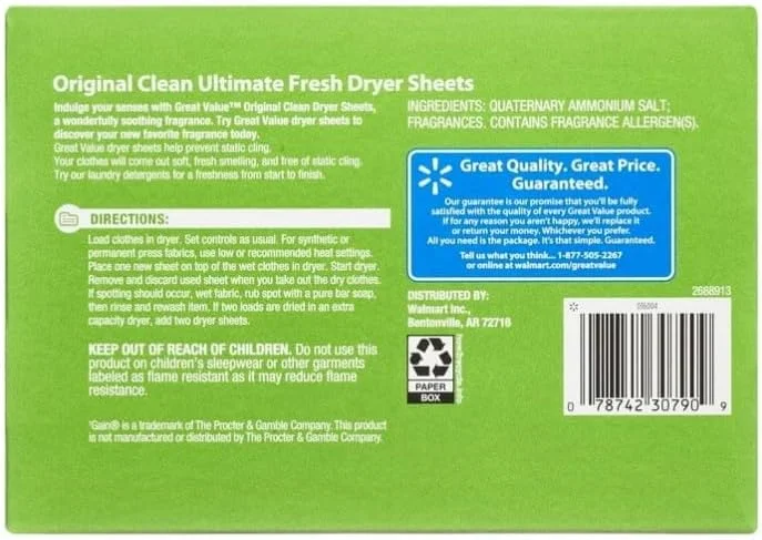 Ultimate Fresh Dryer Sheets, Original Clean, 240 Count